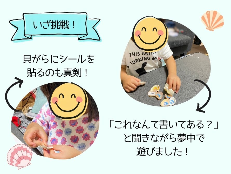 貝合わせの反応